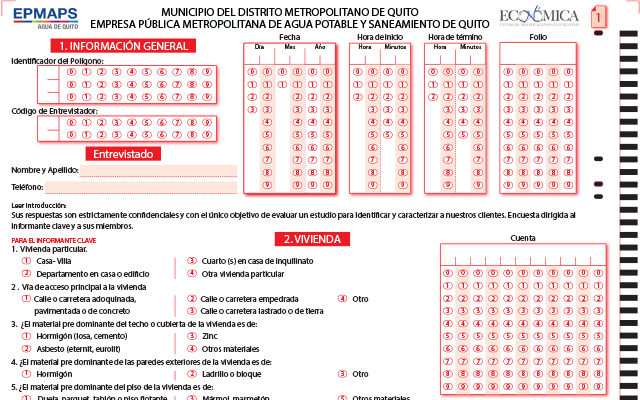 Diseño de Cuestionarios y Formularios con Estándares OMR